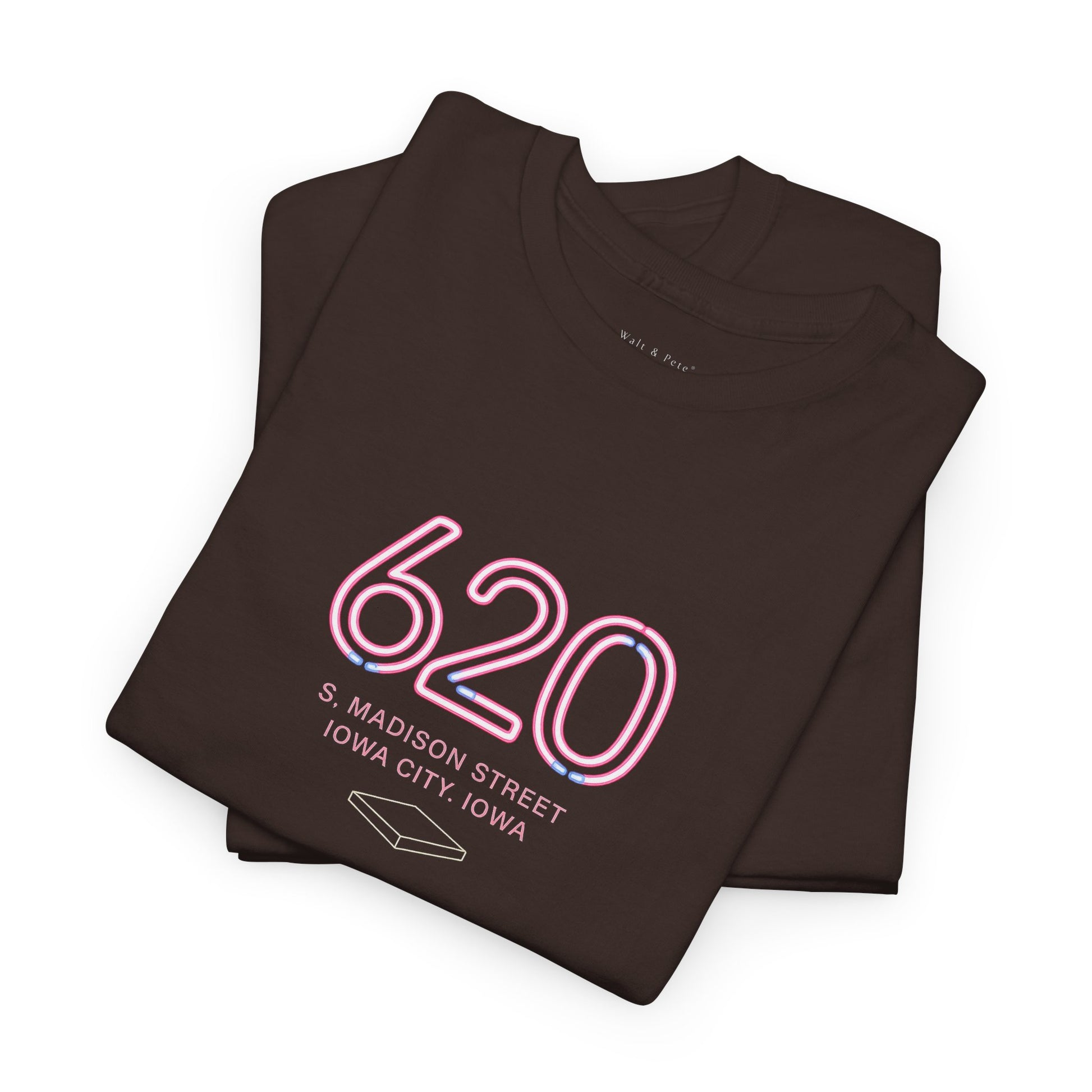 Iowa City LGBTQ nightlife history shirt featuring 620 