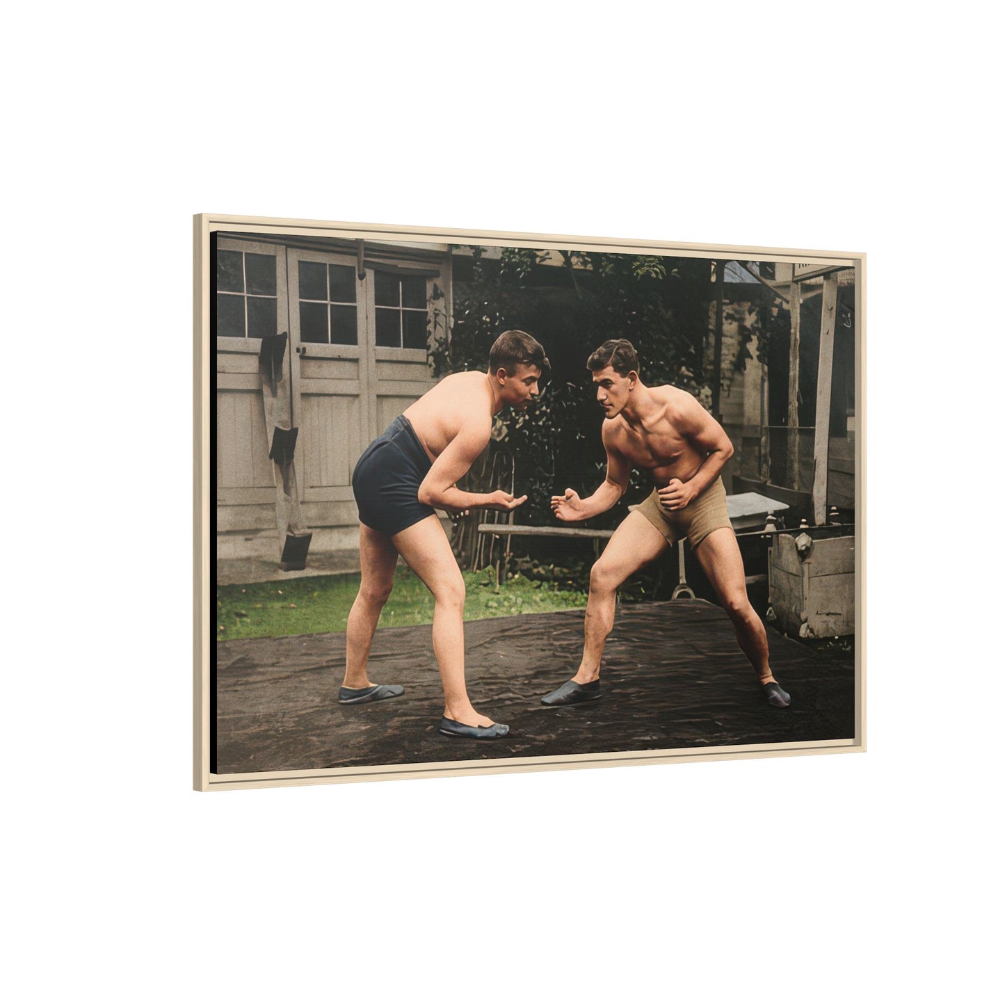 athlétisme 033 | Framed Vintage Photo - Matte Canvas