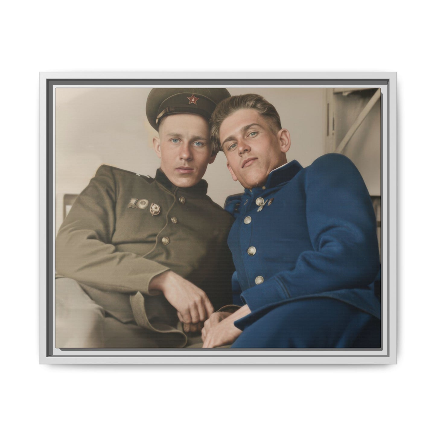 paire 007 | Framed Vintage Photo - Matte Canvas