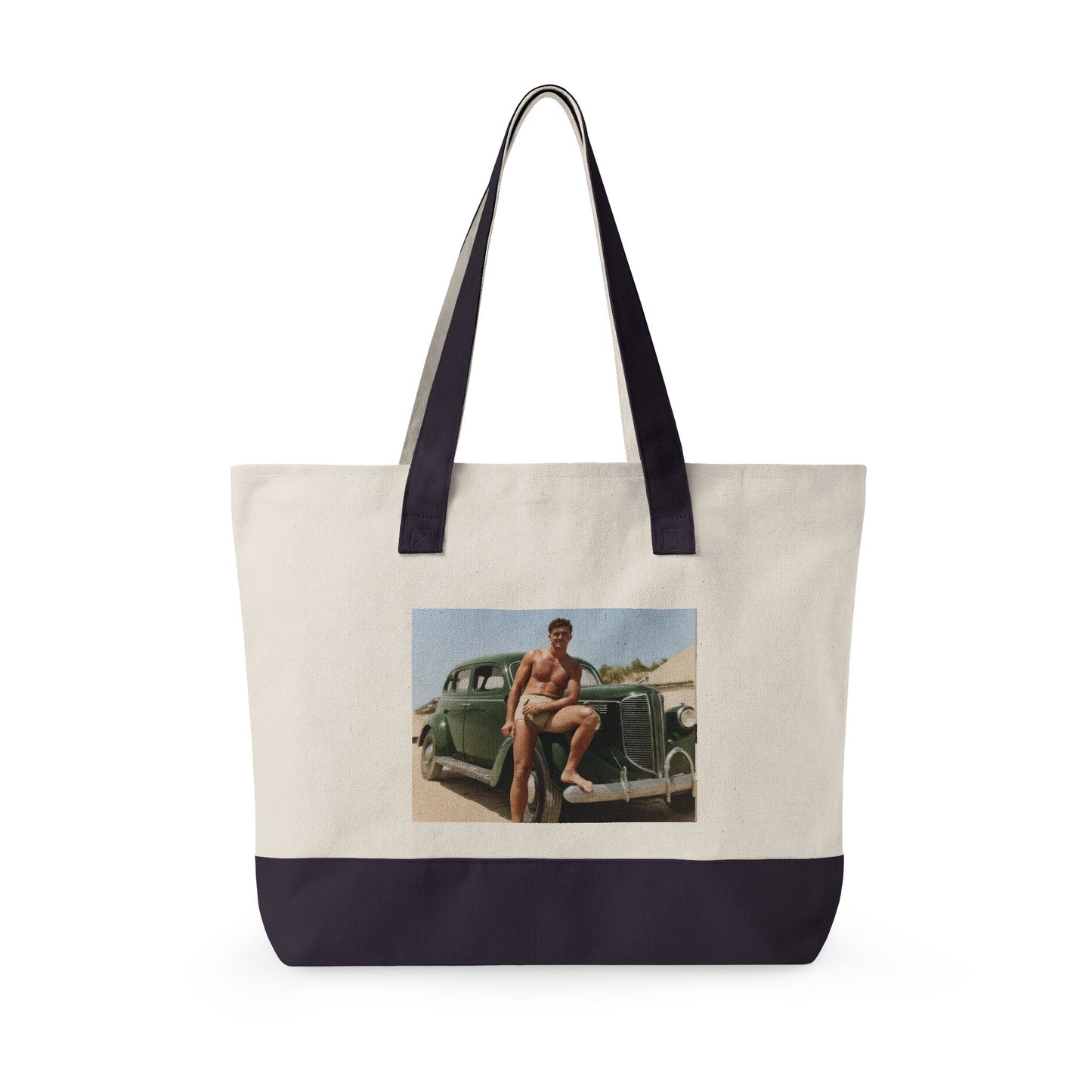 Beach Day Zippered Canvas Tote | nager 022