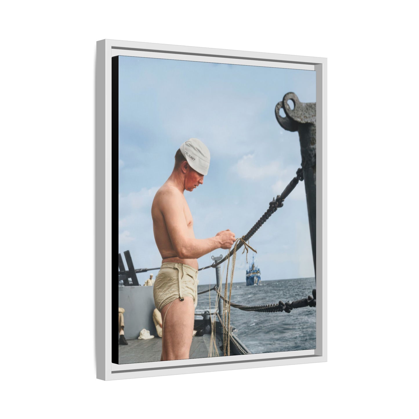 celibataire 043 | Framed Vintage Photo - Matte Canvas