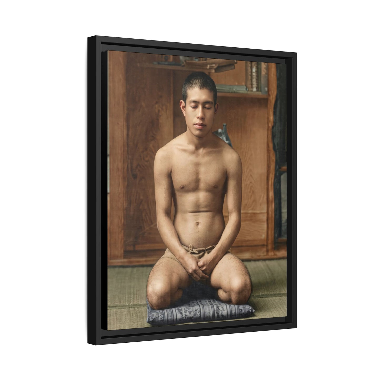 celibataire 025 | Framed Vintage Photo - Matte Canvas