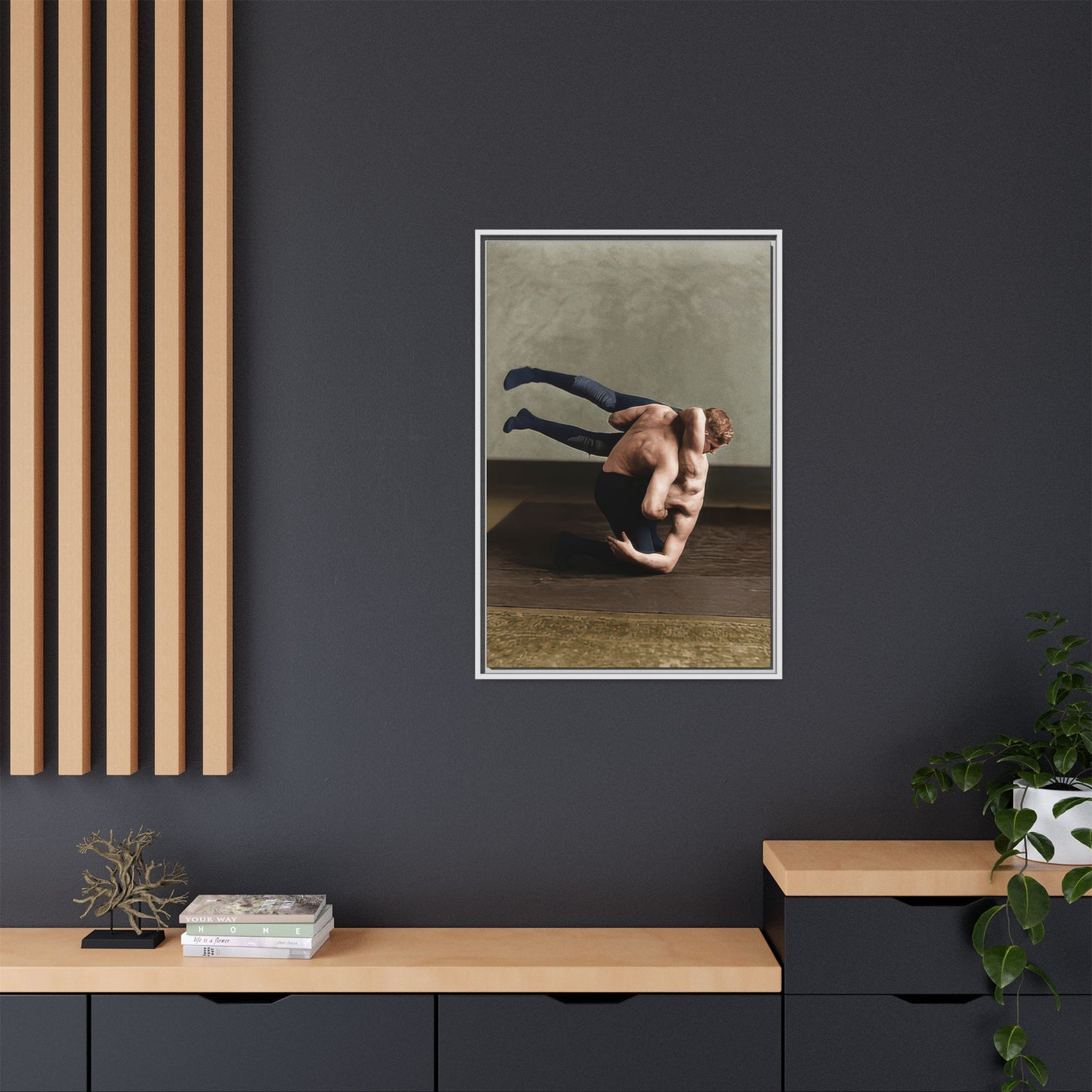 athlétisme 026 | Framed Vintage Photo - Matte Canvas