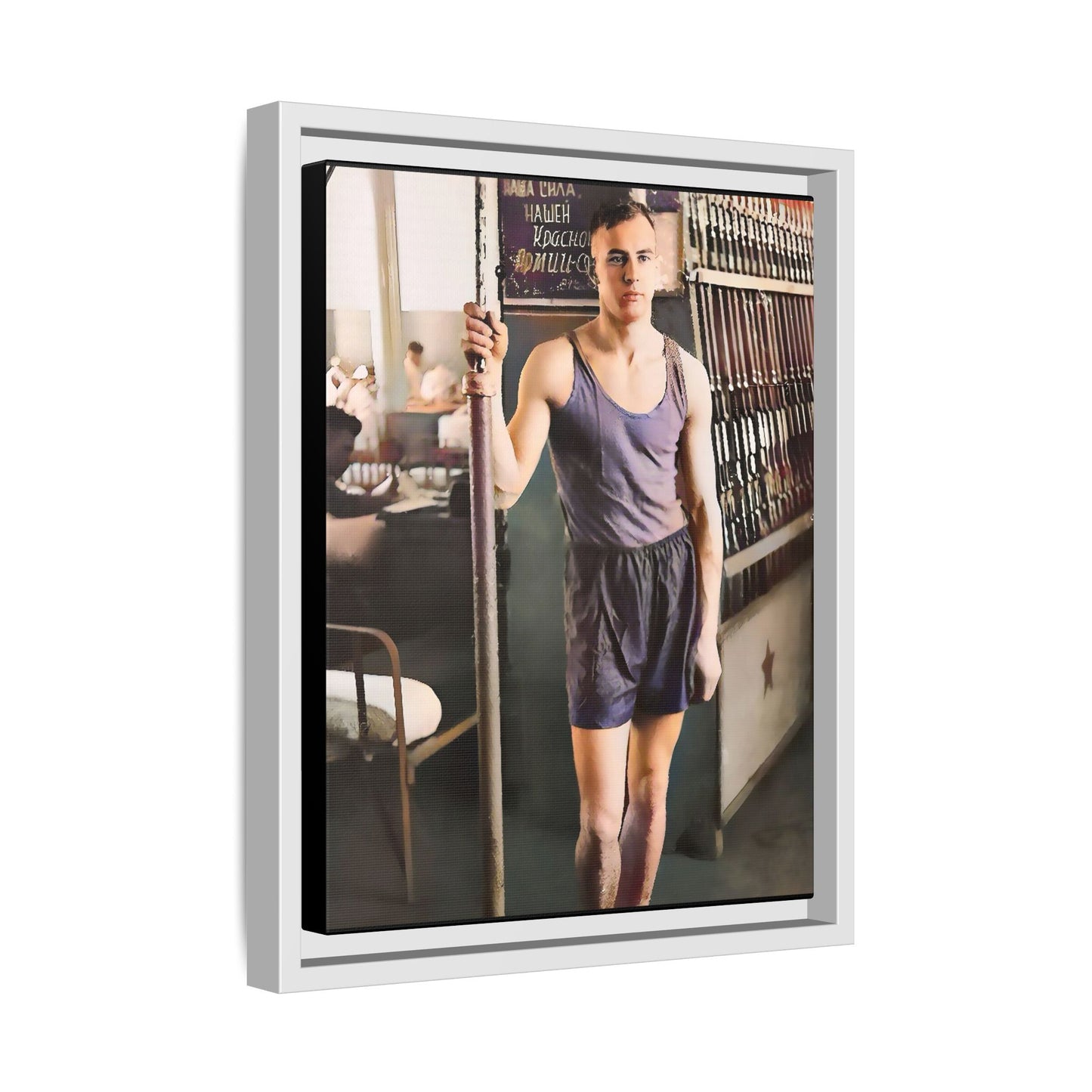 celibataire 020 | Framed Vintage Photo - Matte Canvas