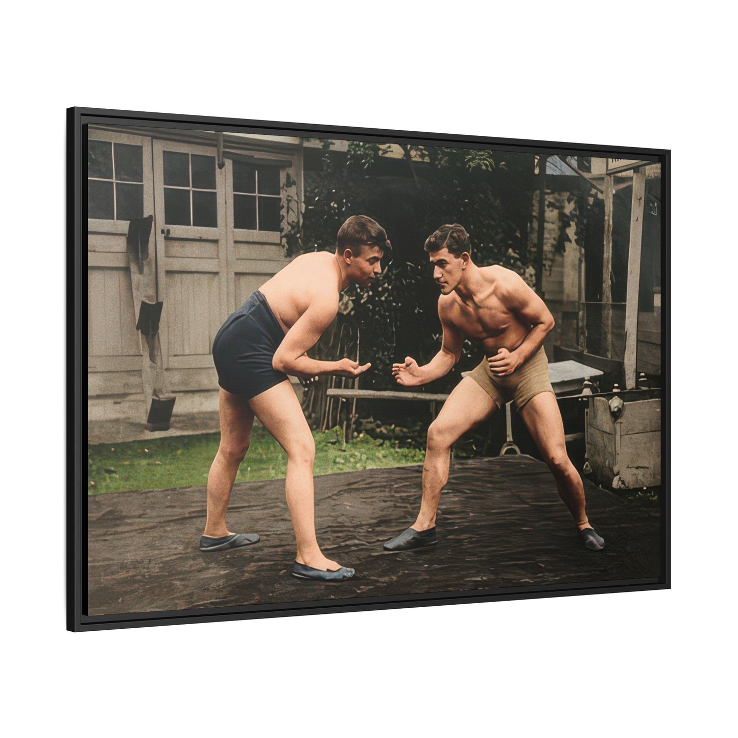 athlétisme 033 | Framed Vintage Photo - Matte Canvas