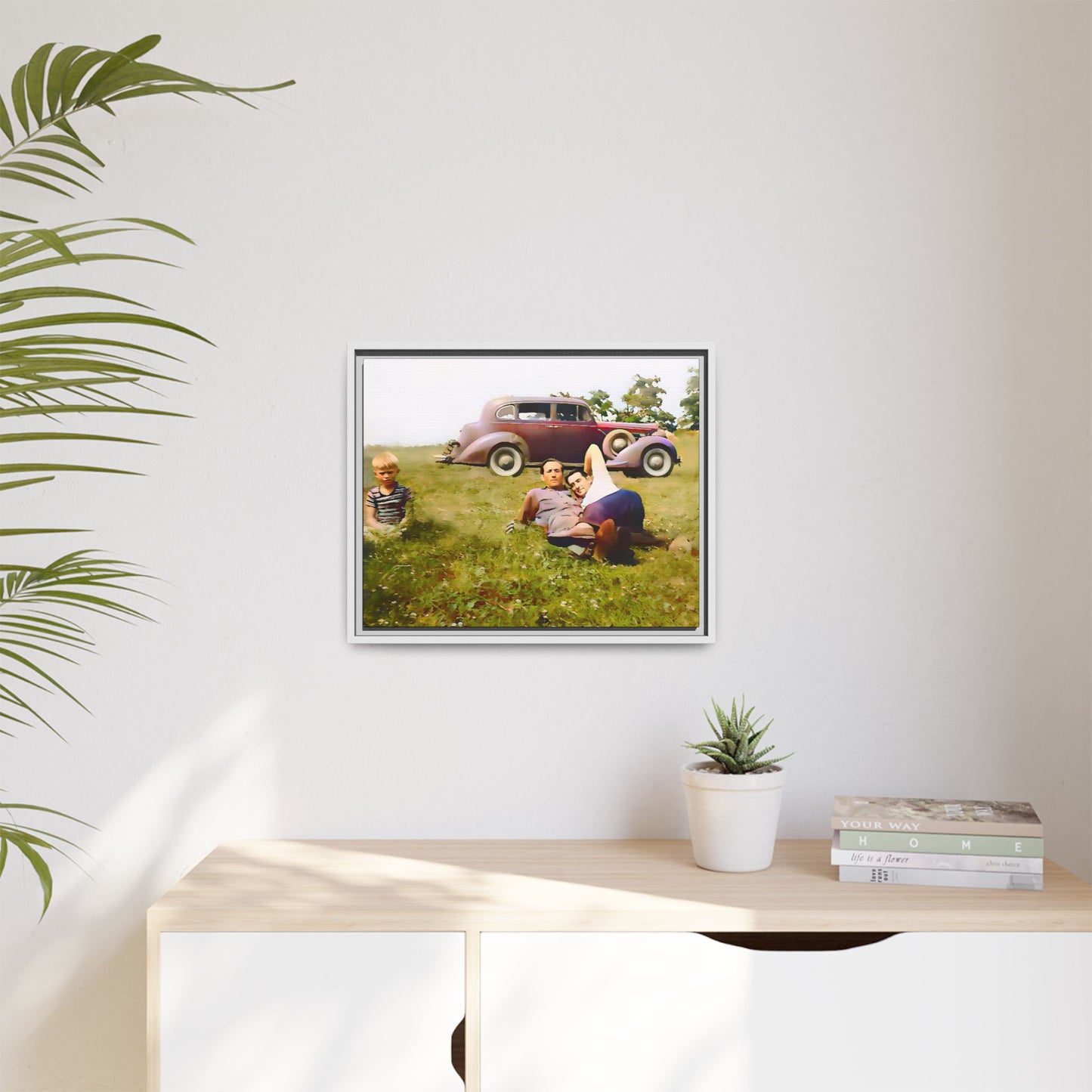 paire 003 | Framed Vintage Photo - Matte Canvas