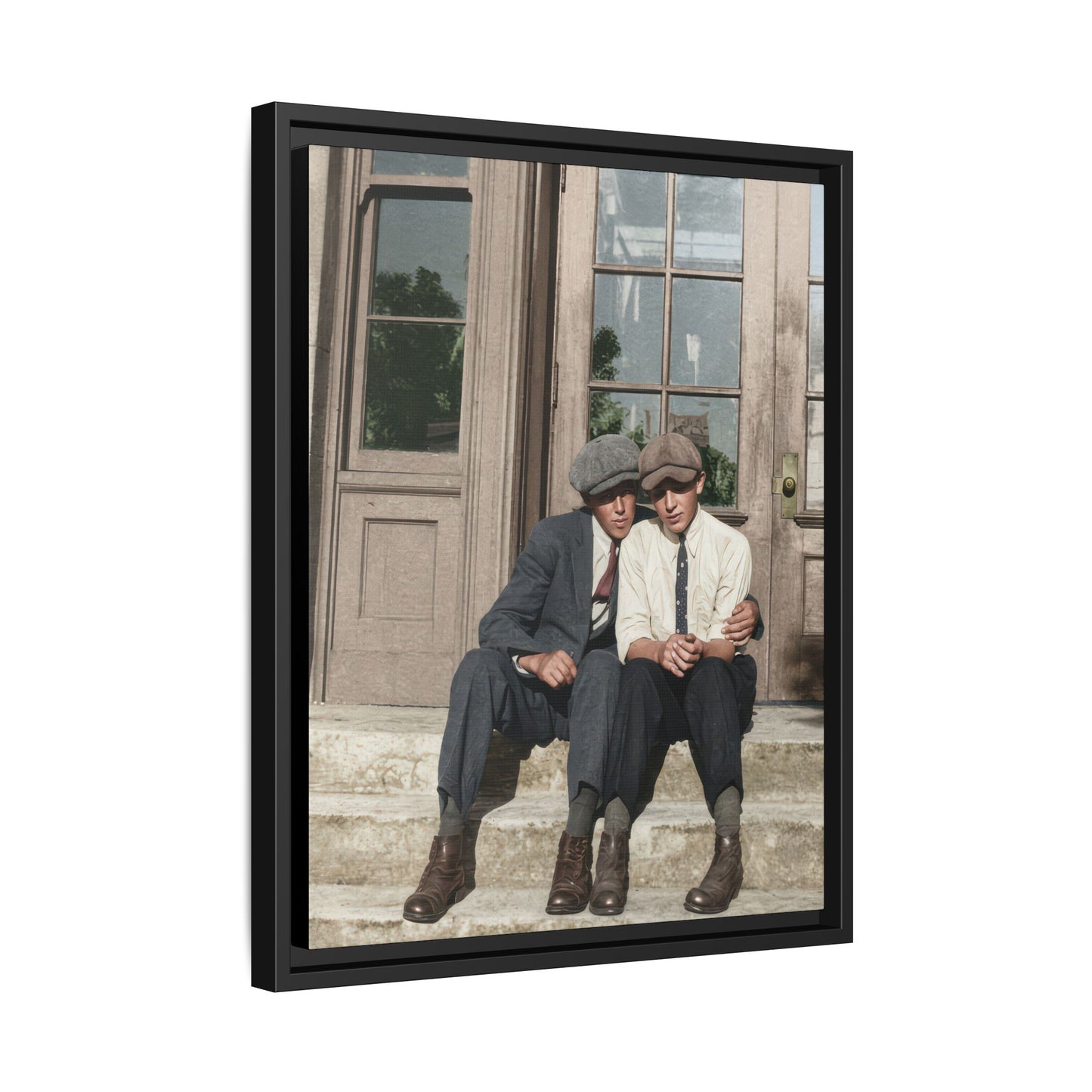 paire 057 | Framed Vintage Photo - Matte Canvas