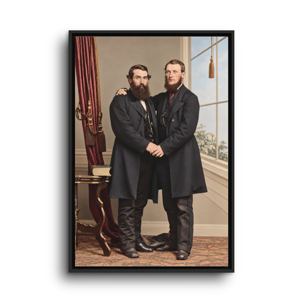 paire 022 | Framed Vintage Photo - Matte Canvas