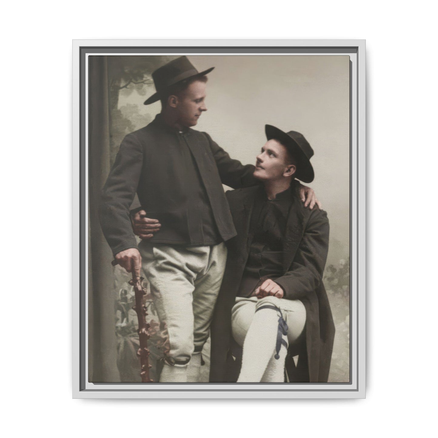 paire 092 | Framed Vintage Photo - Matte Canvas
