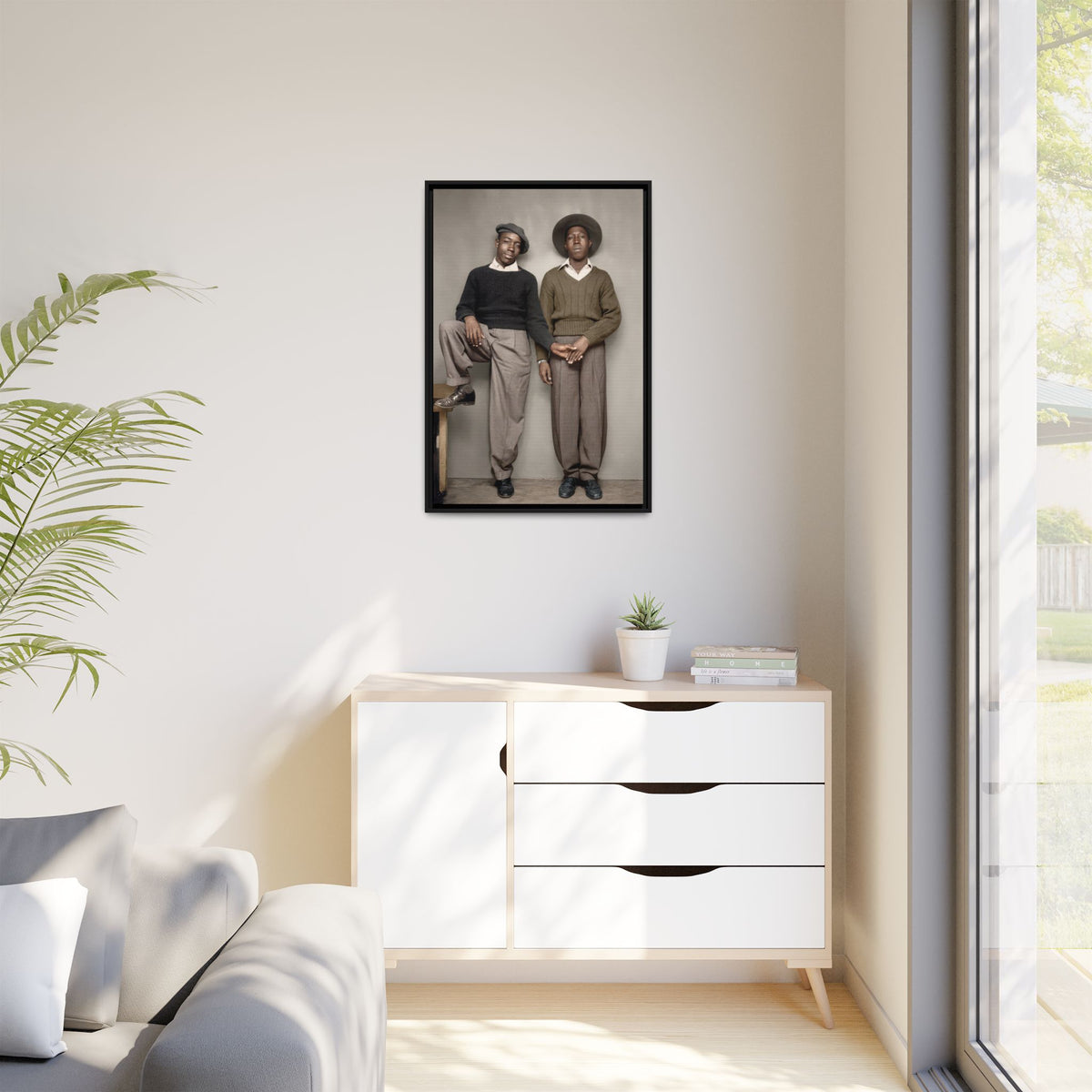 paire 161 | Framed Vintage Photo - Matte Canvas