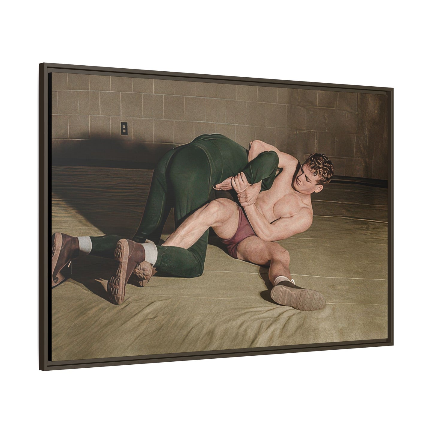 athlétisme 032 | Framed Vintage Photo - Matte Canvas