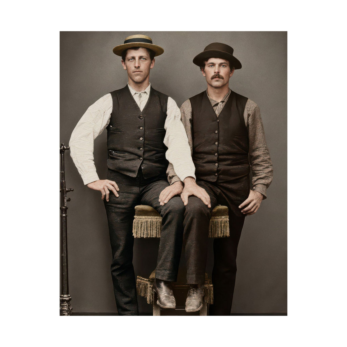 Paire 163 | Two Victorian Men in Hats and Waistcoats