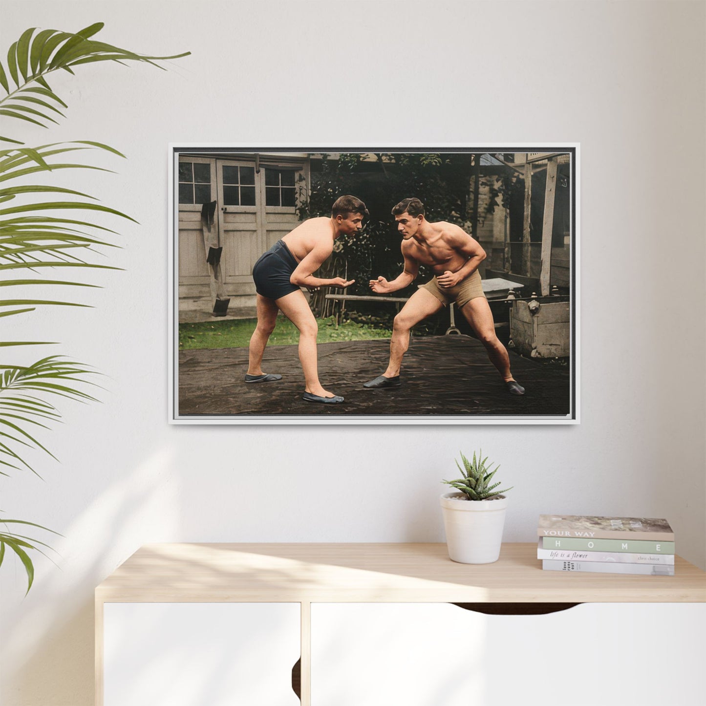 athlétisme 033 | Framed Vintage Photo - Matte Canvas