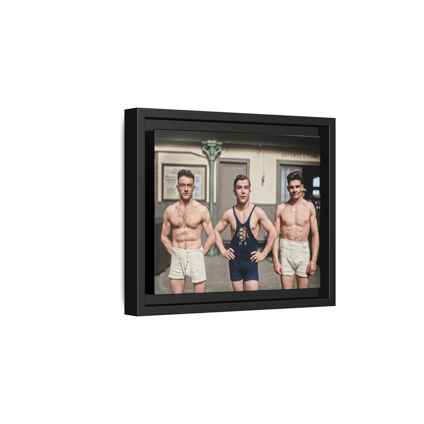 athlétisme 043 | Framed Vintage Photo - Matte Canvas