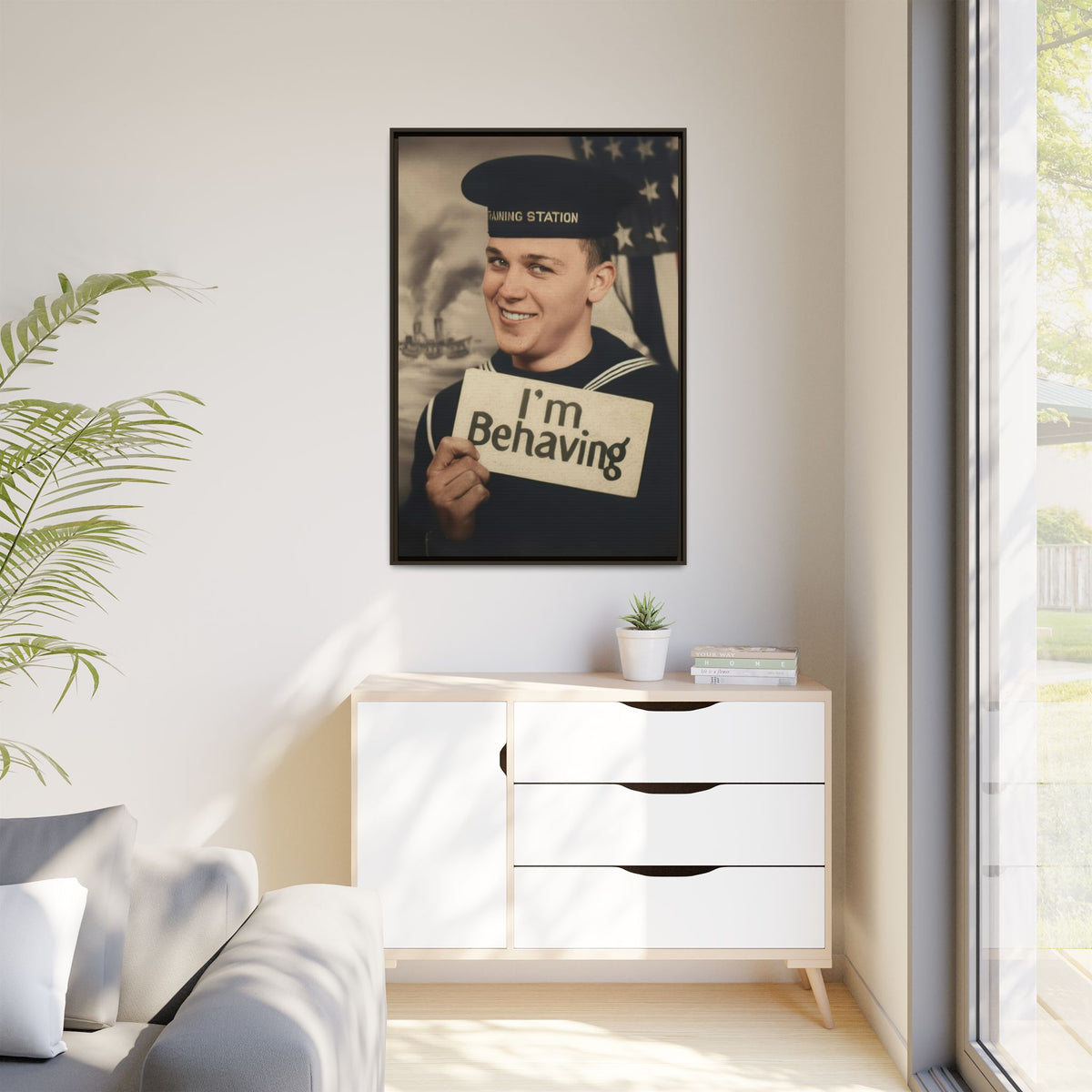 celibataire 002 | Framed Vintage Photo - Matte Canvas
