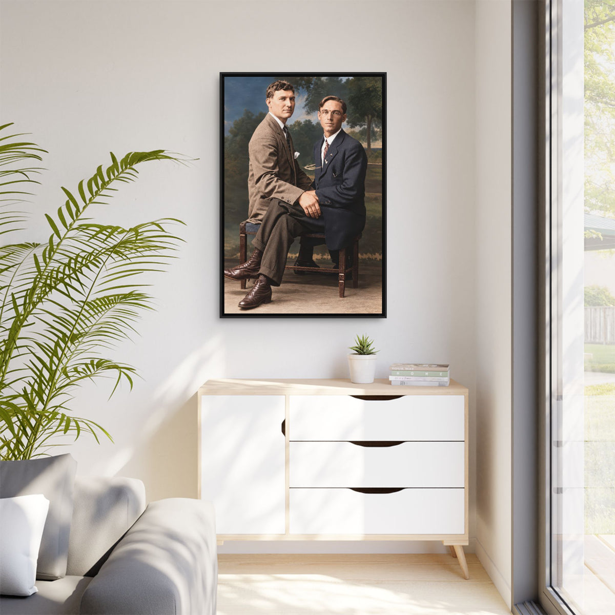 paire 165 | Framed Vintage Photo - Matte Canvas