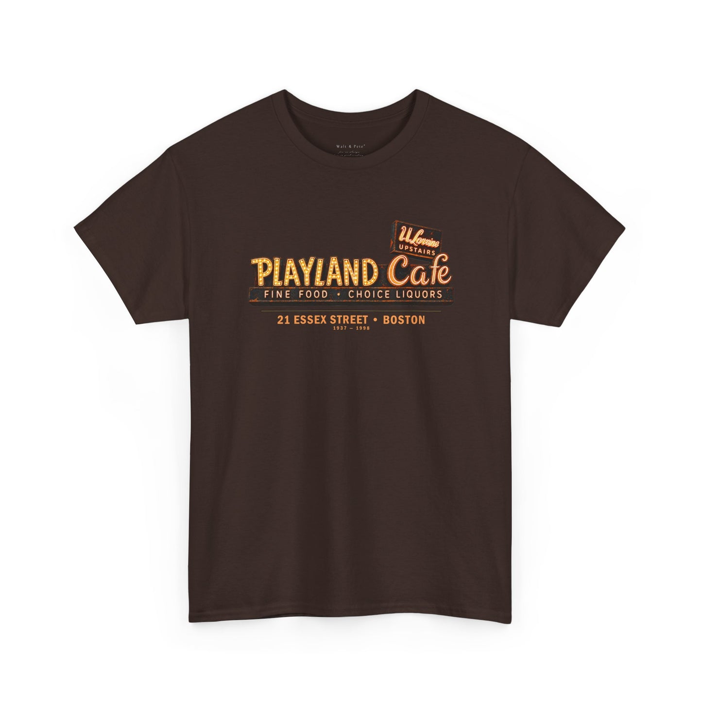 Playland Cafe 1937 1998 tribute tee Walt and Pete 