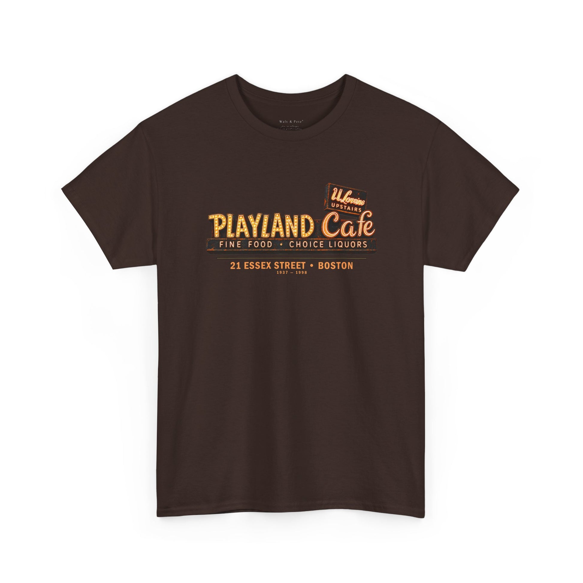 Playland Cafe 1937 1998 tribute tee Walt and Pete 