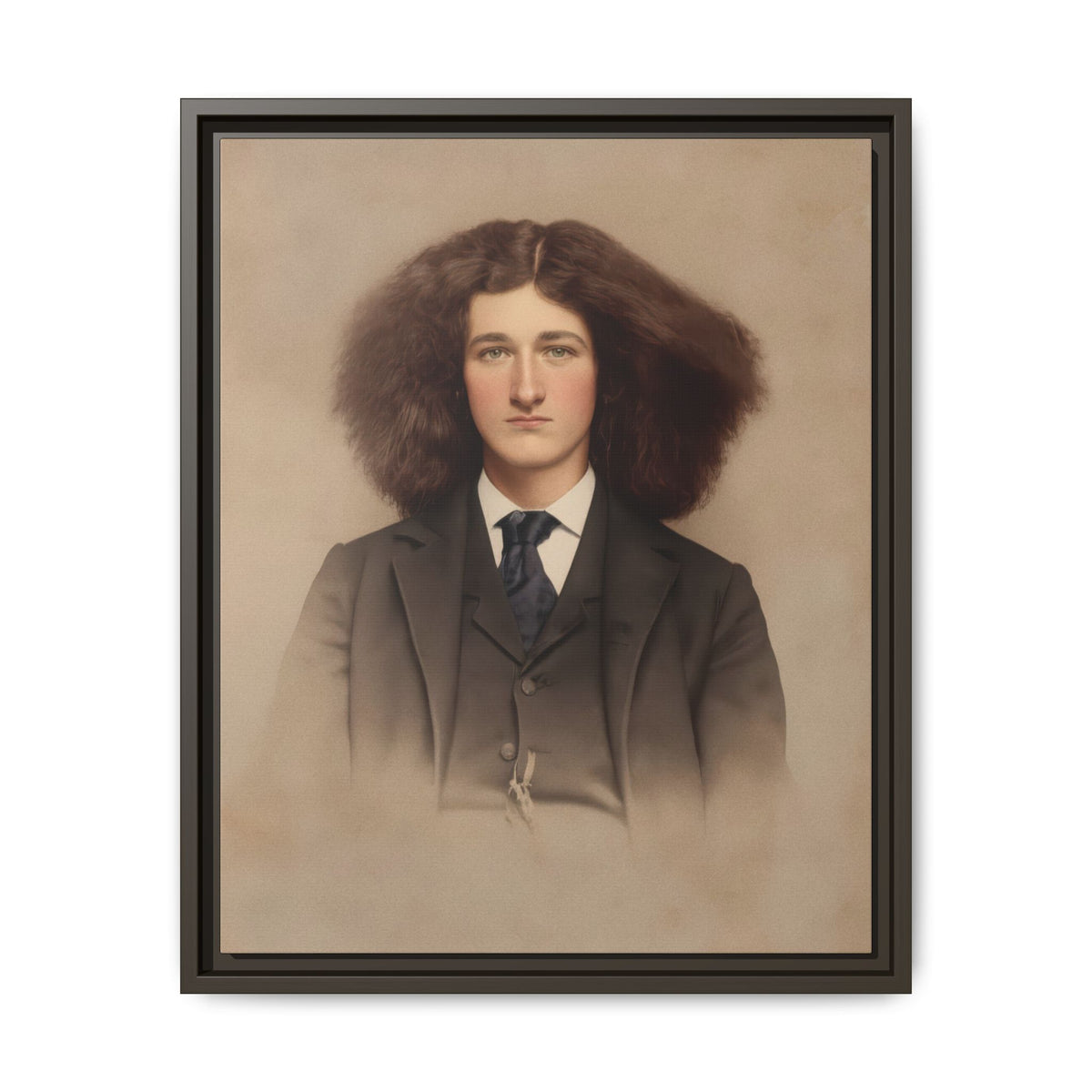 celibataire 033 | Framed Vintage Photo - Matte Canvas
