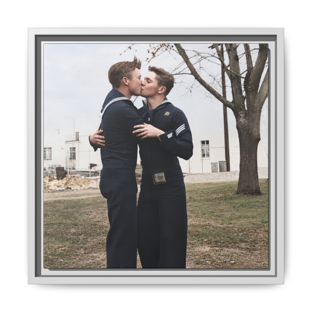 paire 034 | Framed Vintage Photo - Matte Canvas