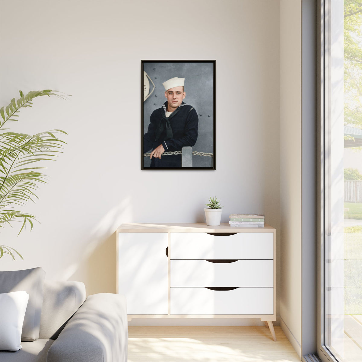 celibataire 023 | Framed Vintage Photo - Matte Canvas