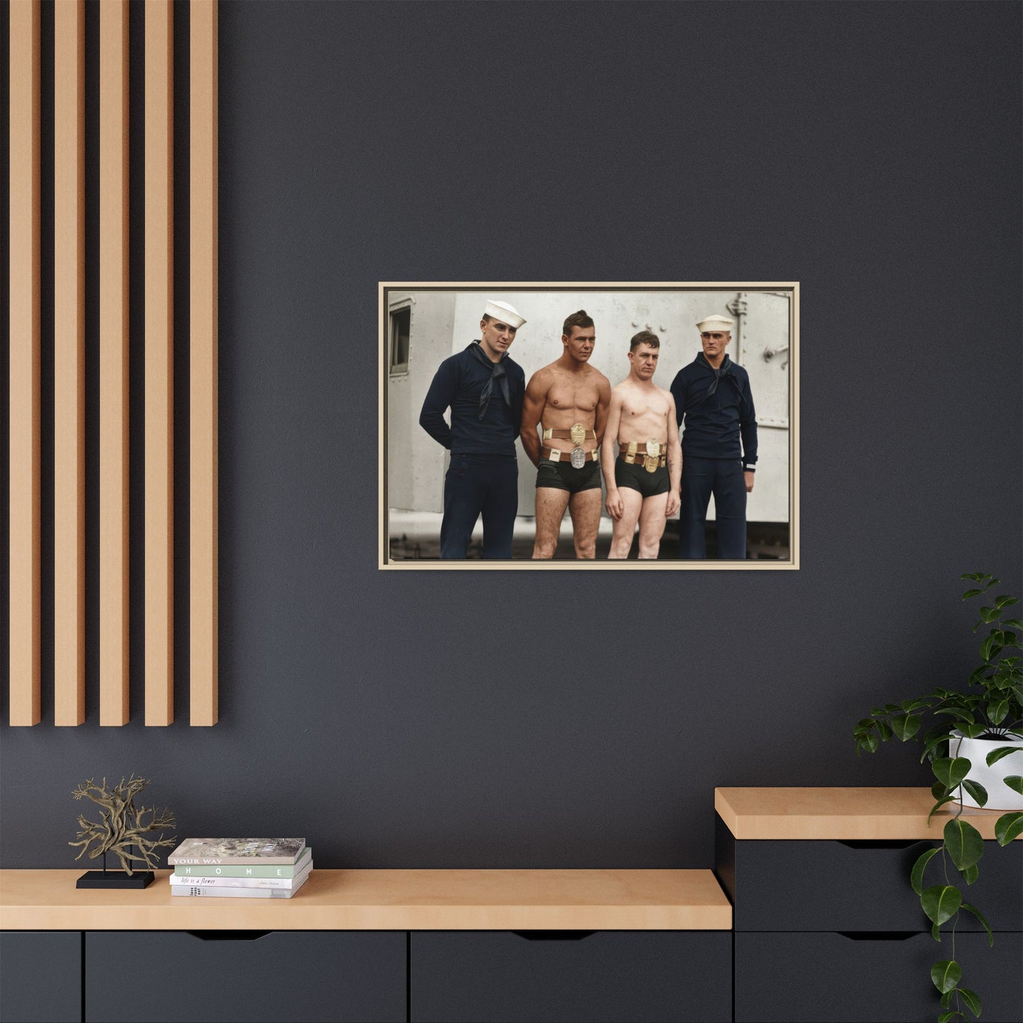 athlétisme 049 | Framed Vintage Photo - Matte Canvas