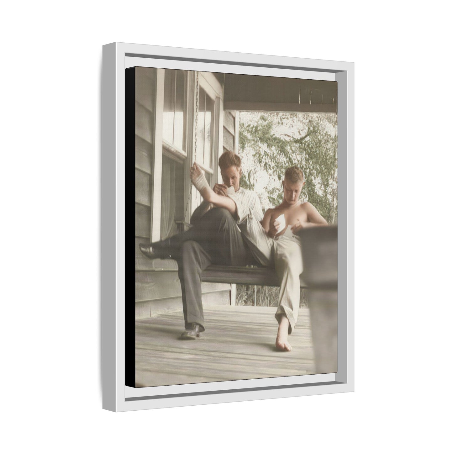paire 051 | Framed Vintage Photo - Matte Canvas