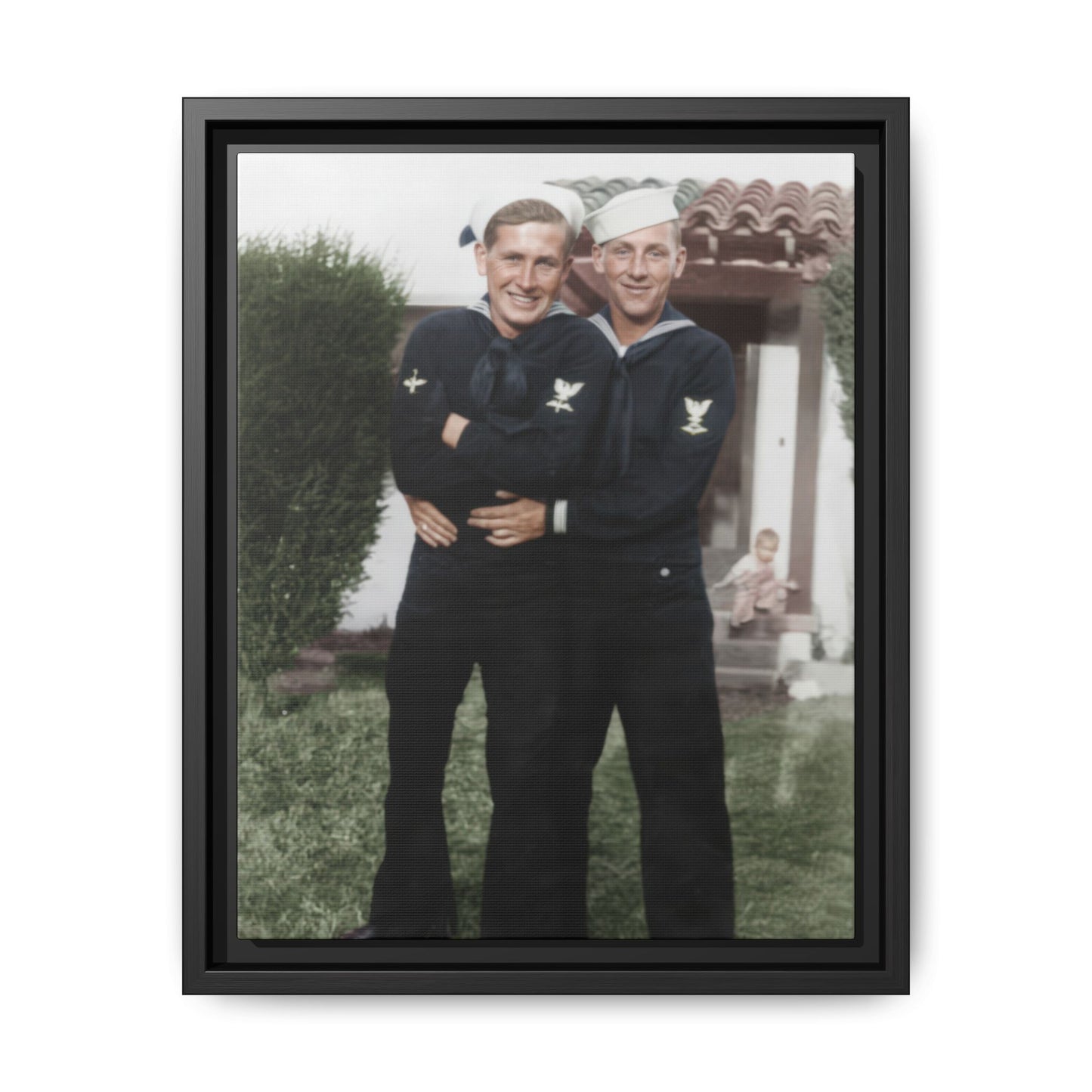 paire 025 | Framed Vintage Photo - Matte Canvas