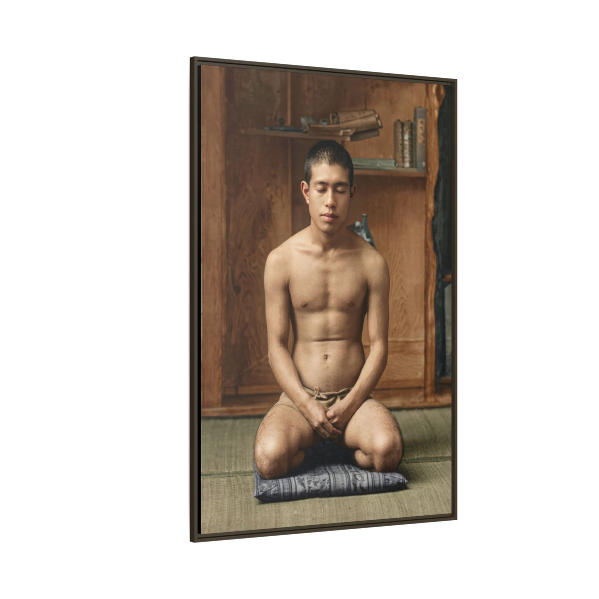 celibataire 025 | Framed Vintage Photo - Matte Canvas