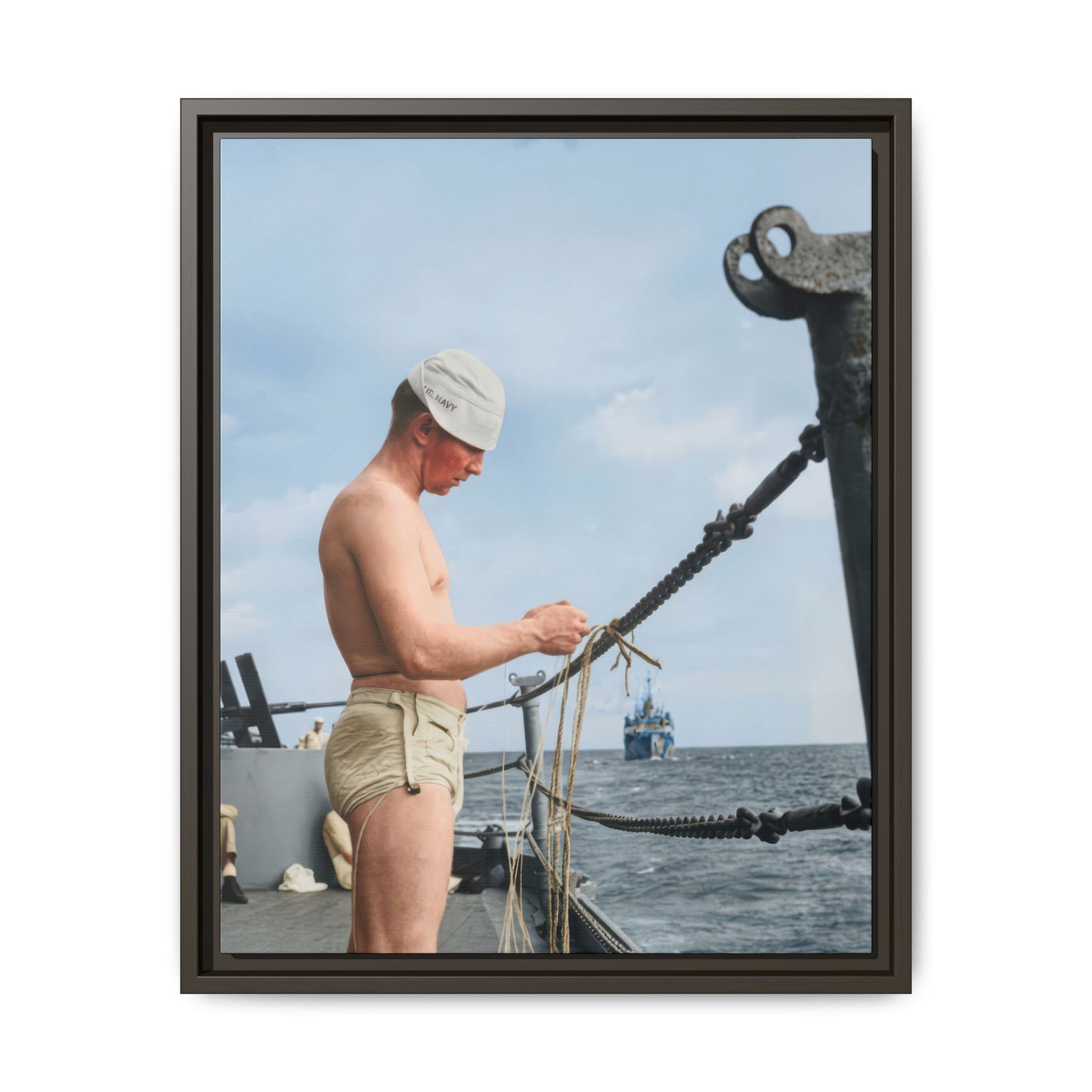 celibataire 043 | Framed Vintage Photo - Matte Canvas