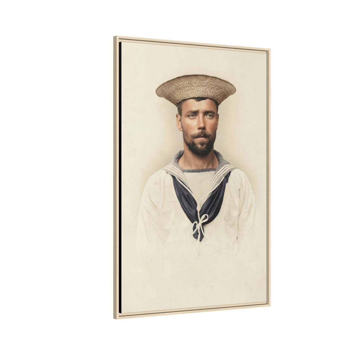 celibataire 020 | Framed Vintage Photo - Matte Canvas