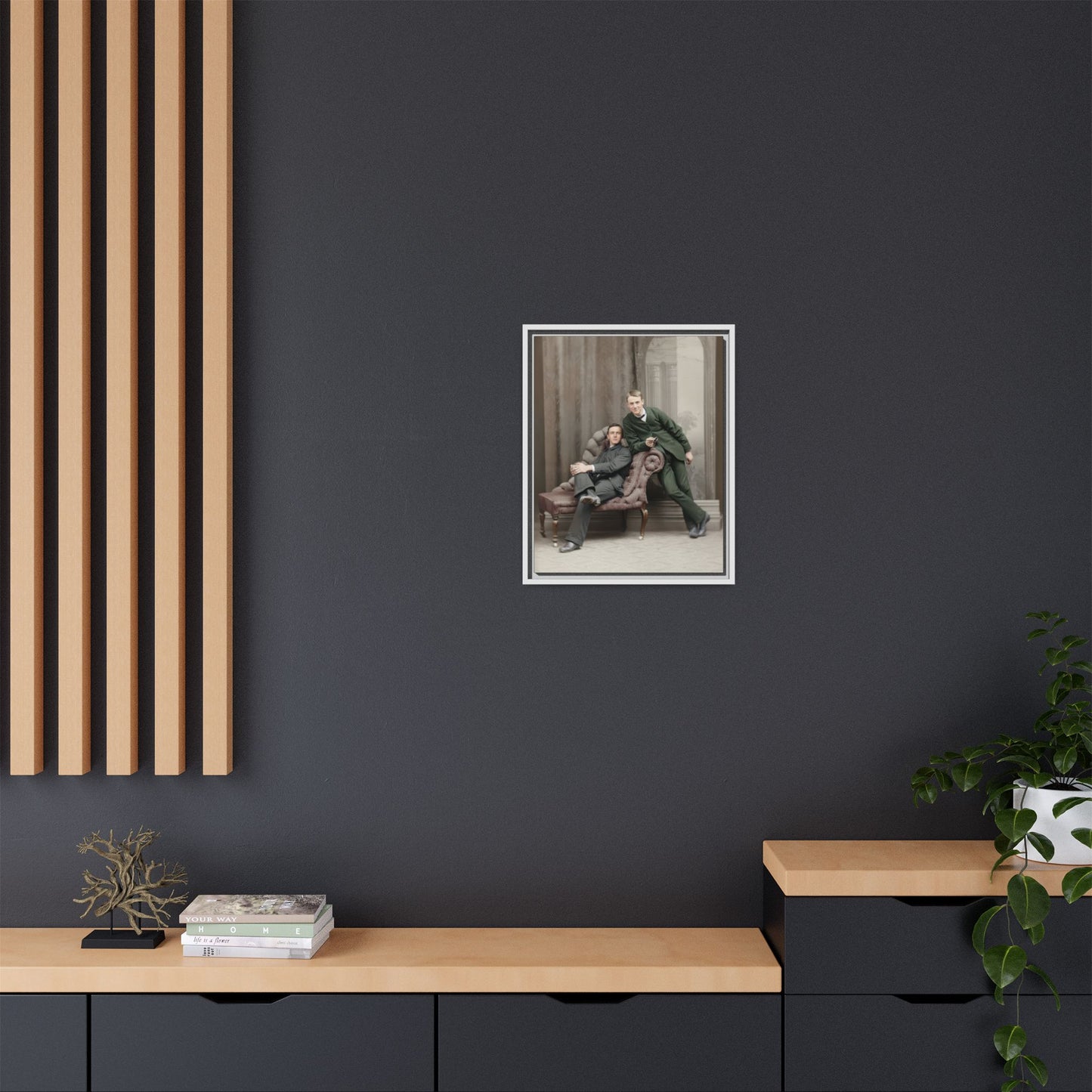 paire 148 | Framed Vintage Photo - Matte Canvas