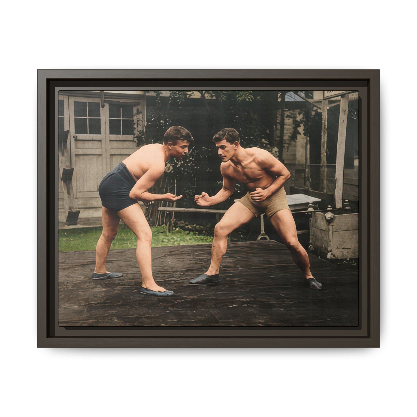 athlétisme 033 | Framed Vintage Photo - Matte Canvas