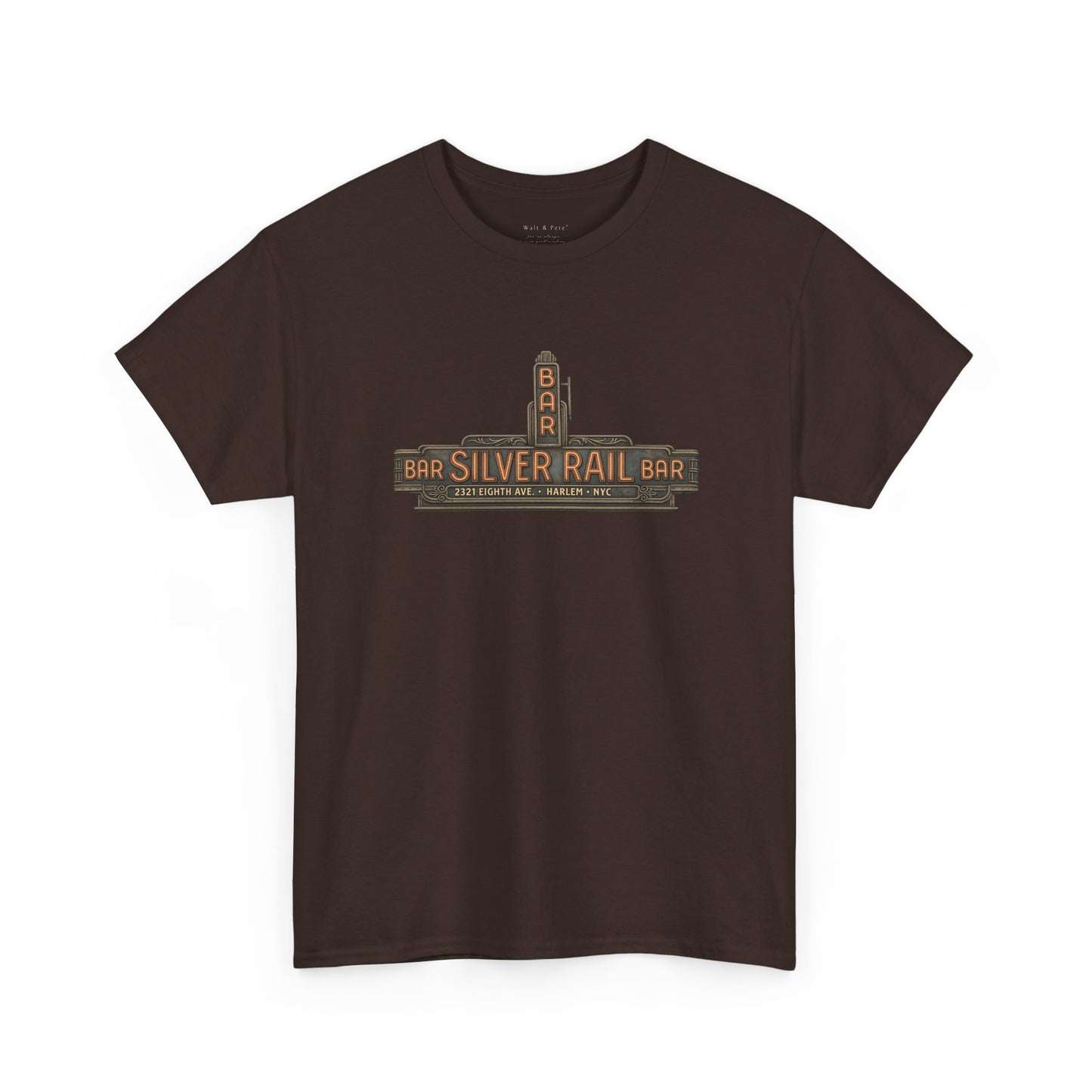 Silver Rail Bar Harlem LGBTQ Nightlife T-Shirt | Vintage Neon Sign Queer History Tee