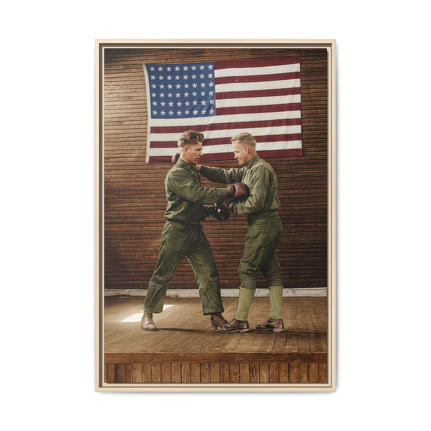 athlétisme 034 | Framed Vintage Photo - Matte Canvas