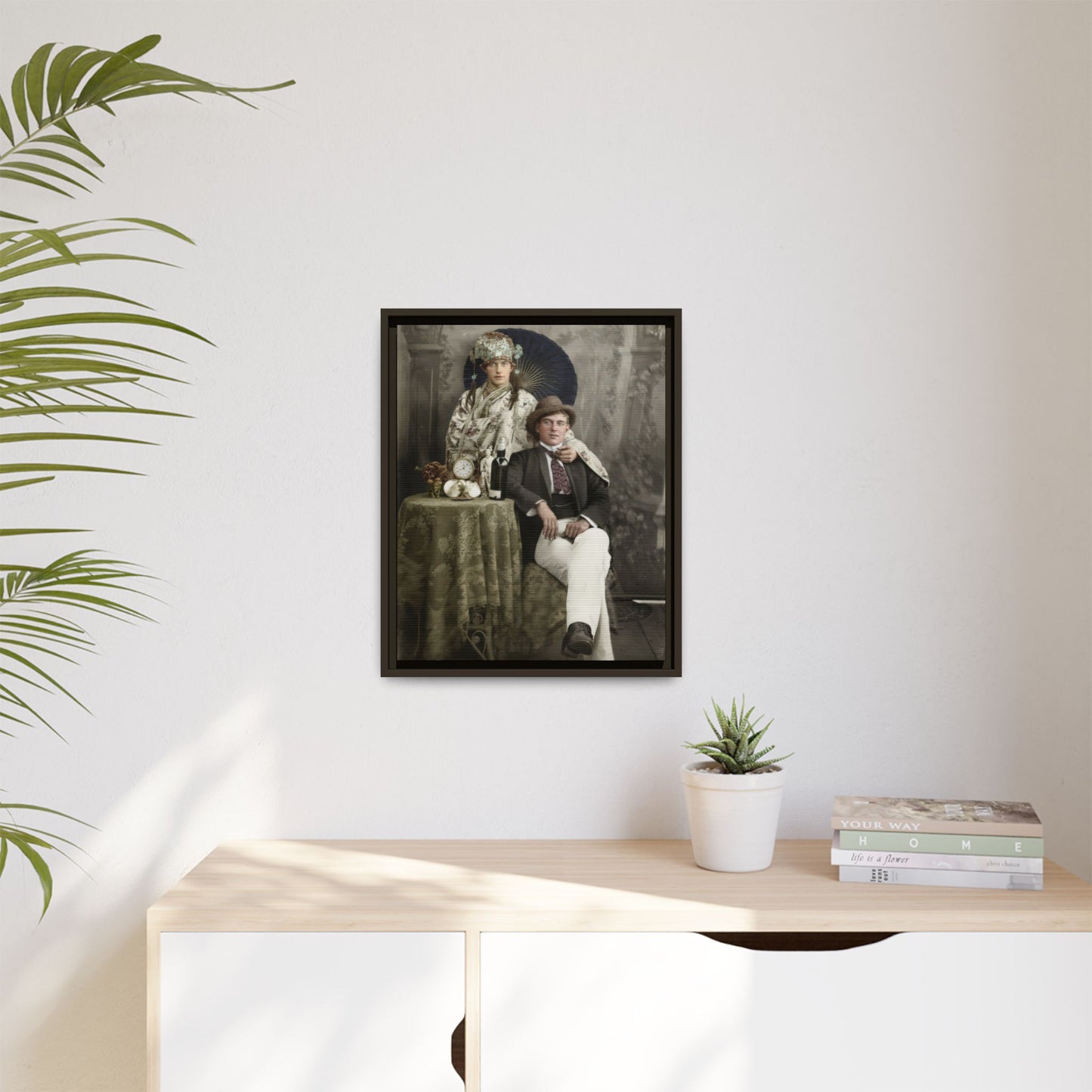 paire 009 | Framed Vintage Photo - Matte Canvas