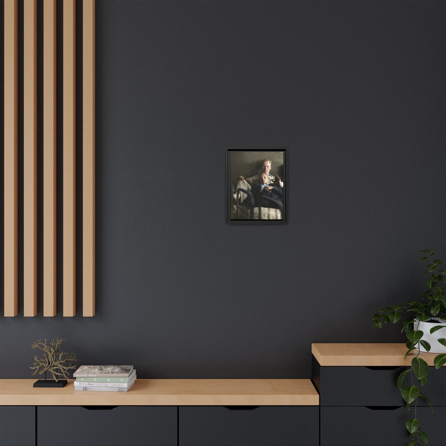 paire 046 | Framed Vintage Photo - Matte Canvas
