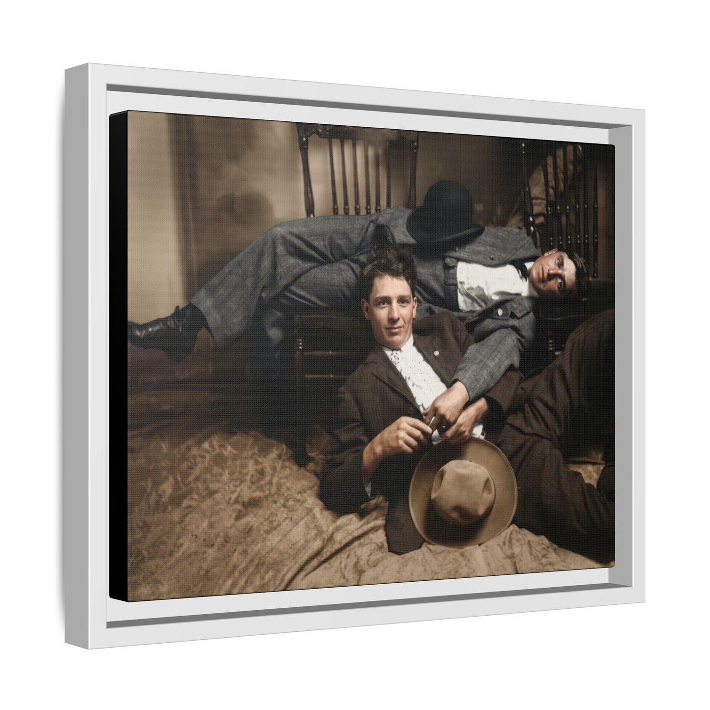paire 020 | Framed Vintage Photo - Matte Canvas