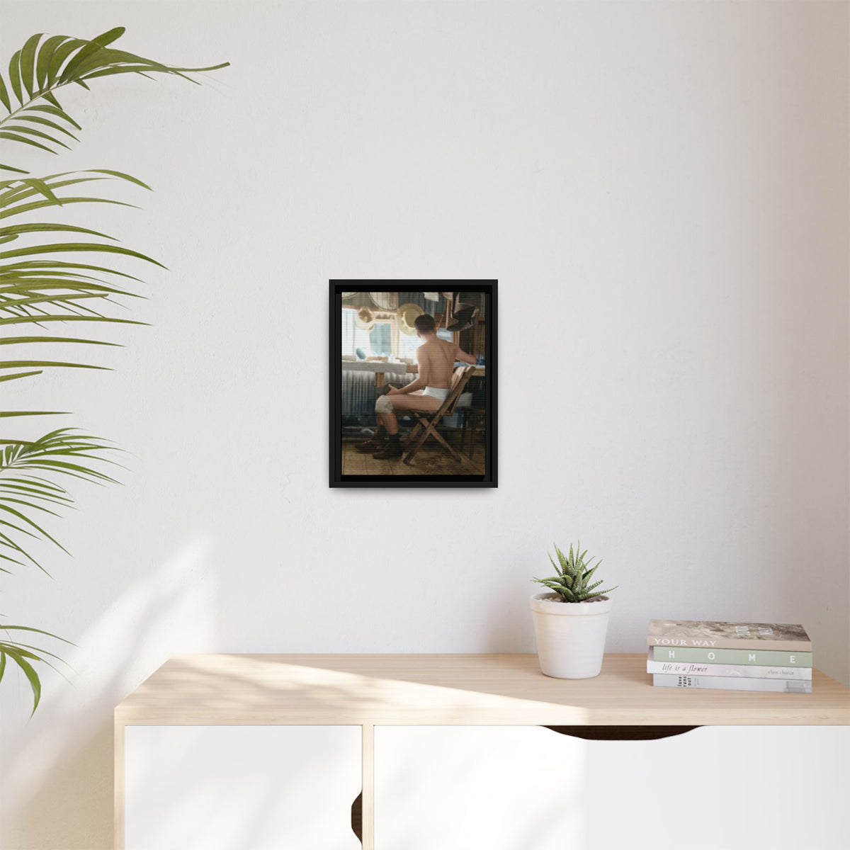 celibataire 022 | Framed Vintage Photo - Matte Canvas