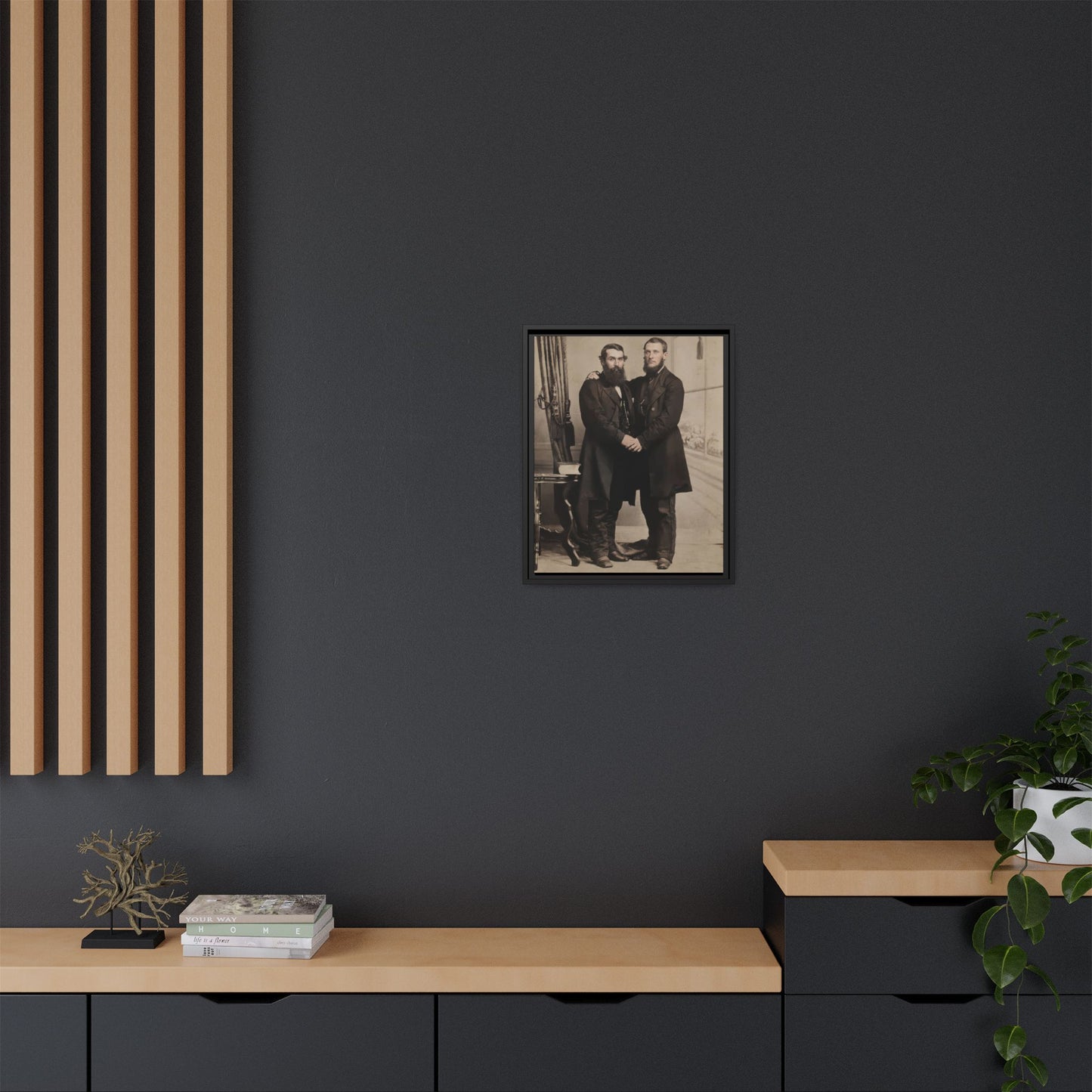 paire 022 | Framed Vintage Photo - Matte Canvas