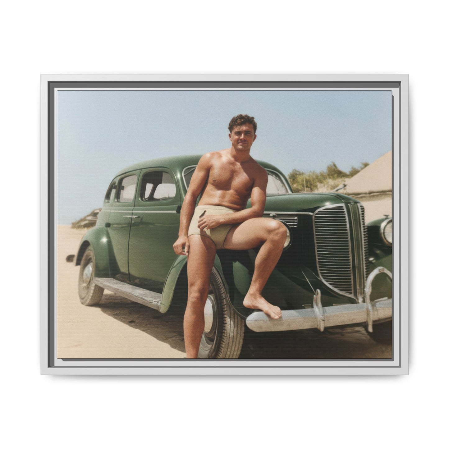 nager 022 | Framed Vintage Photo - Matte Canvas