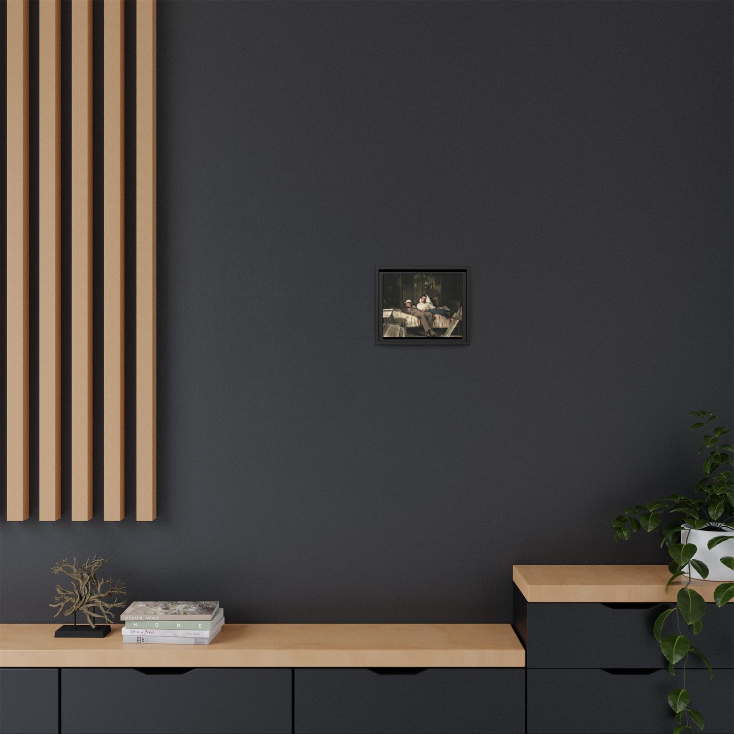 paire 023 | Framed Vintage Photo - Matte Canvas