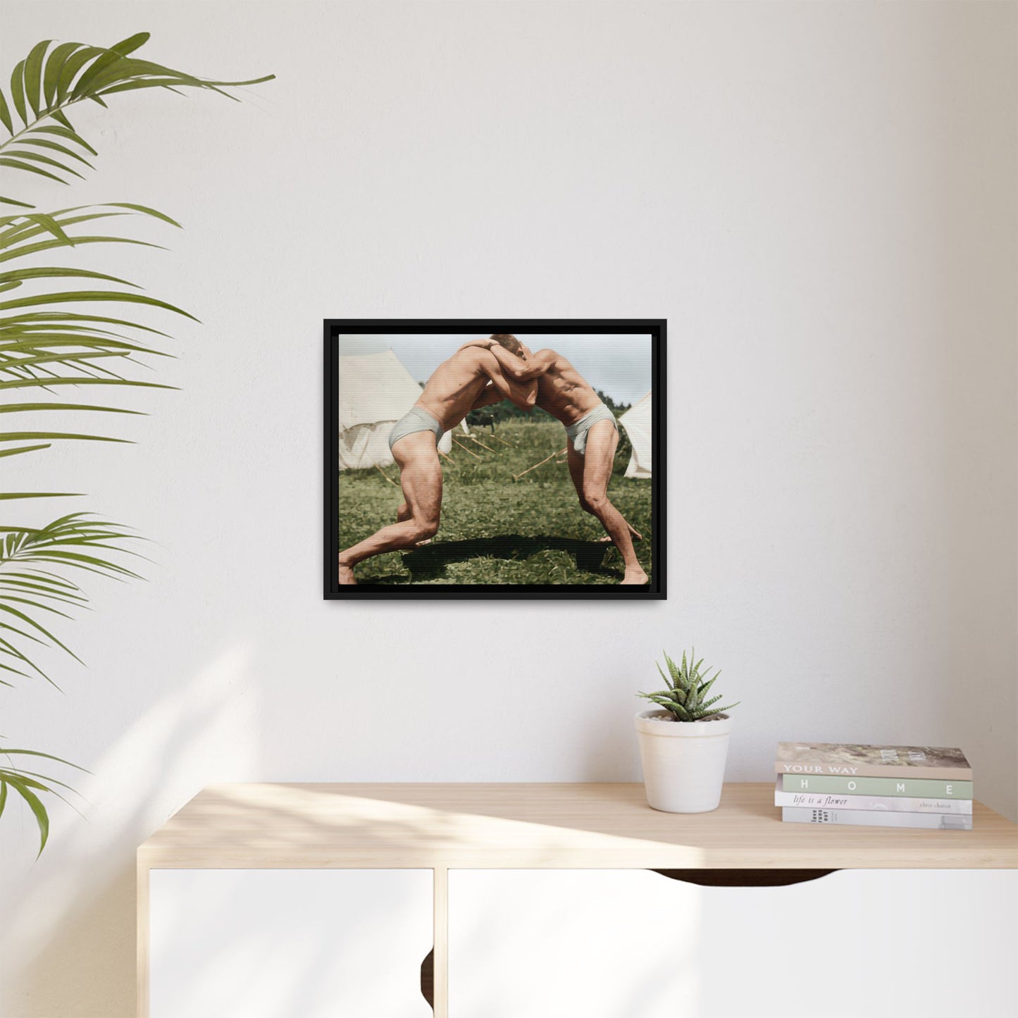 athlétisme 019 | Framed Vintage Photo - Matte Canvas