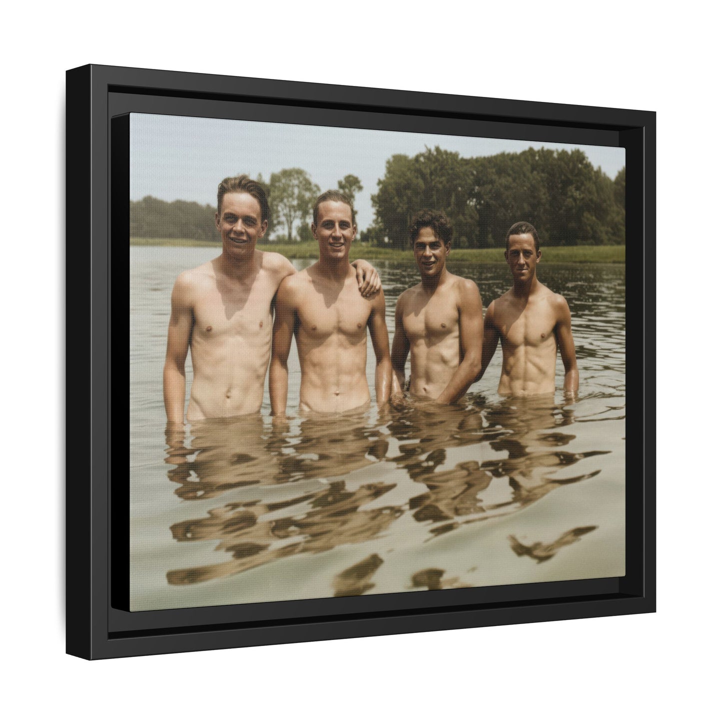 nager 001 | Framed Vintage Photo - Matte Canvas