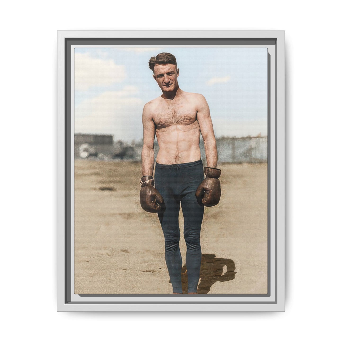 Copy of athlétisme 039 | Framed Vintage Photo - Matte Canvas