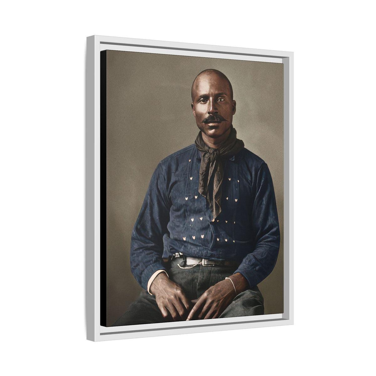celibataire 017 | Framed Vintage Photo - Matte Canvas