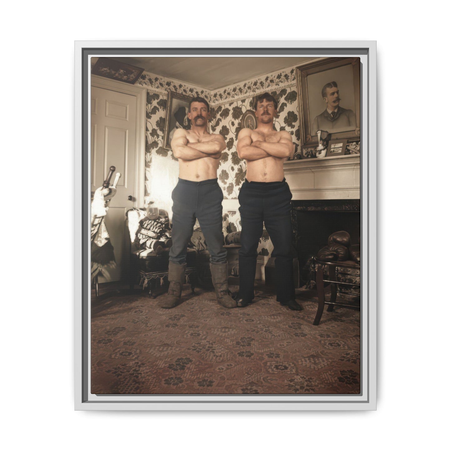 athlétisme 001 | Framed Vintage Photo - Matte Canvas