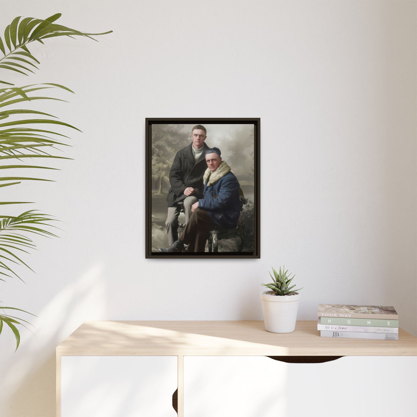 paire 086 | Framed Vintage Photo - Matte Canvas