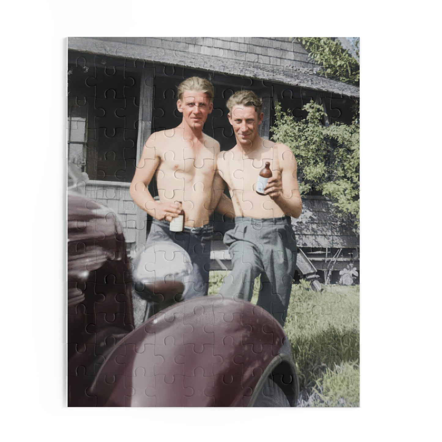 Vintage Beach Photo Puzzles | paire 109