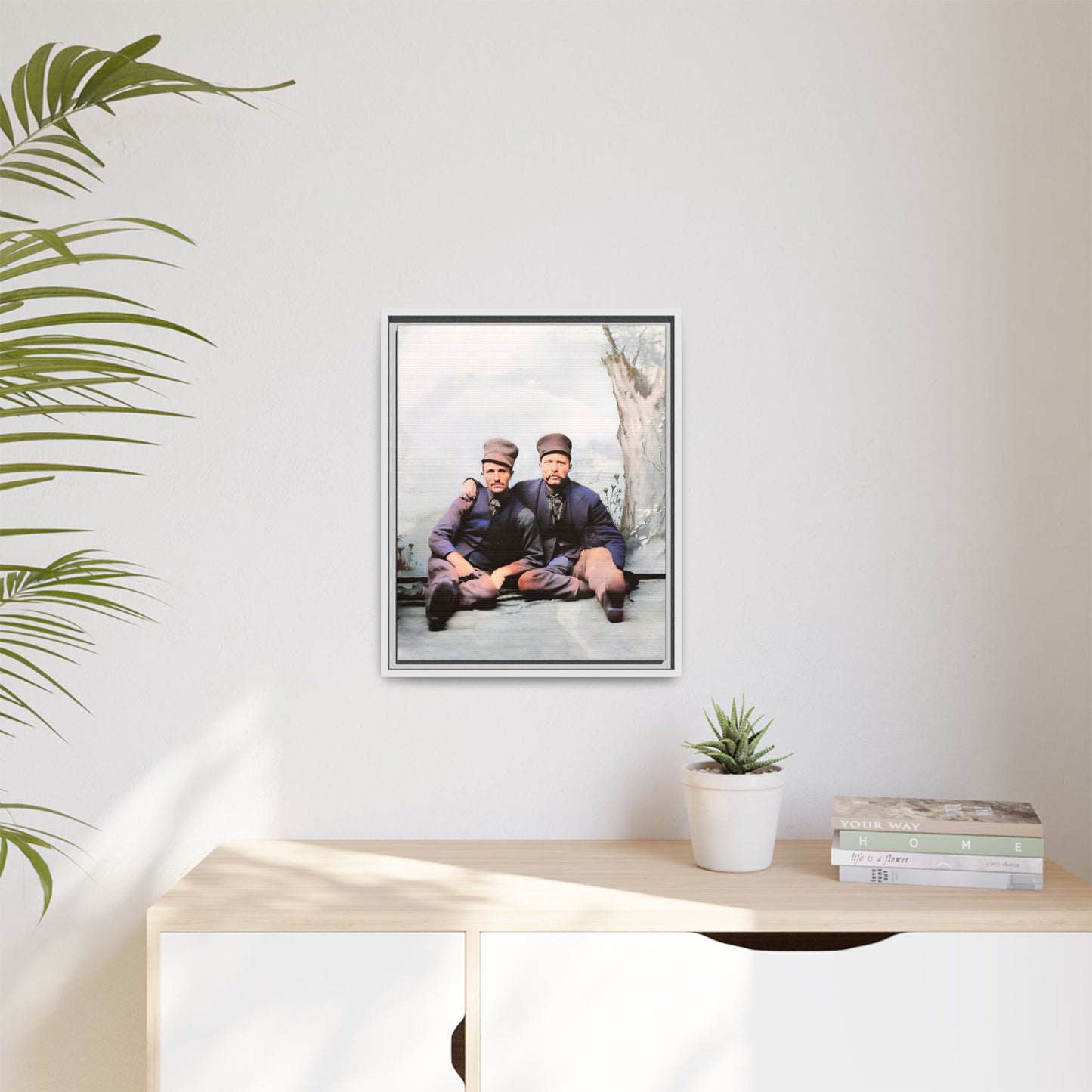 paire 037 | Framed Vintage Photo - Matte Canvas